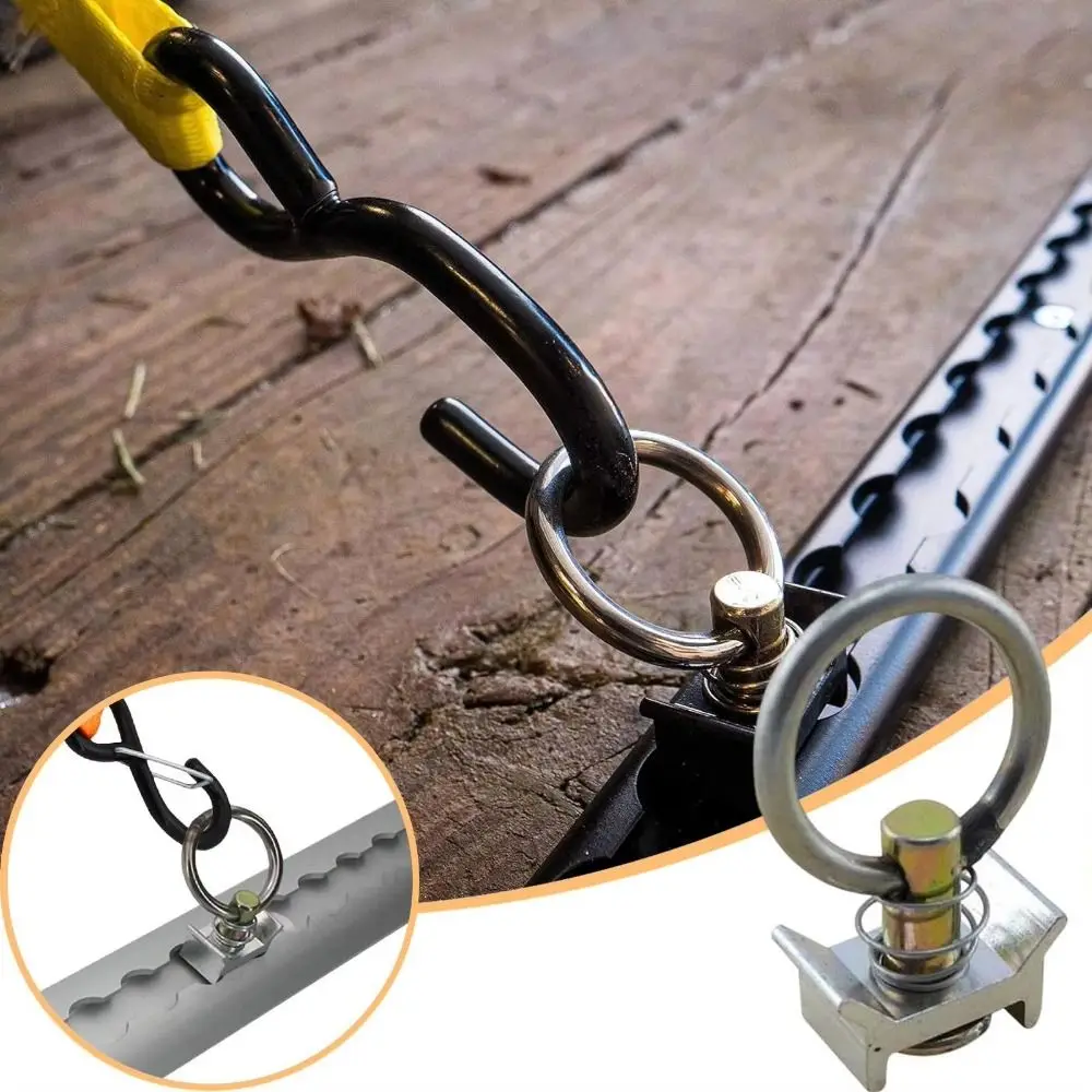 Aluminum Material Tie Down Track Rail Cargo Fixing Track Rail L Cargo Fixed Track Delivery Rail Long-Distance Transfer