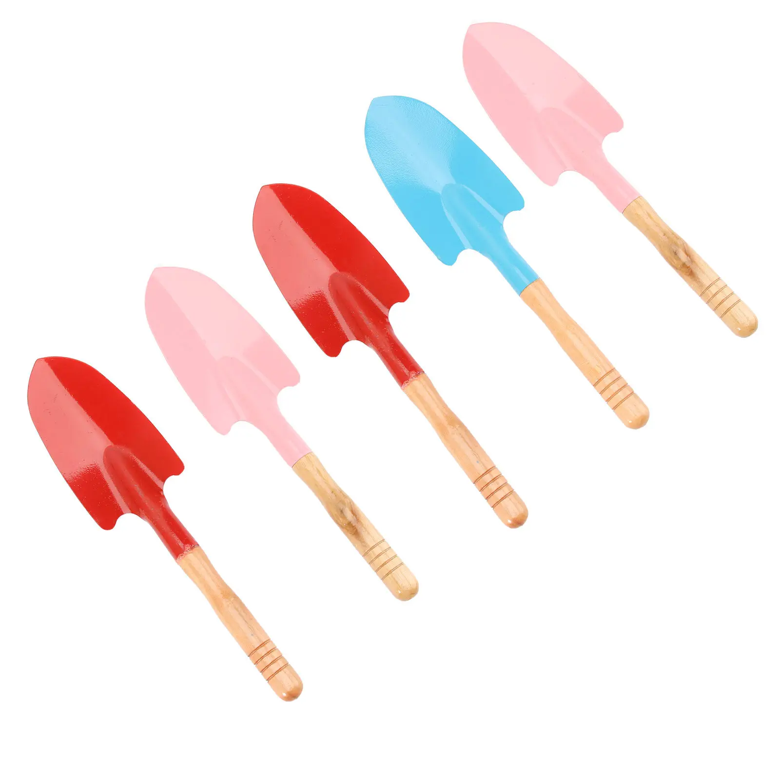 

5Pcs Creative Kids Sand Shovels Premium Wood Safe Fun Training Tool for Beach Play Sand Box School Outdoor Games Hand