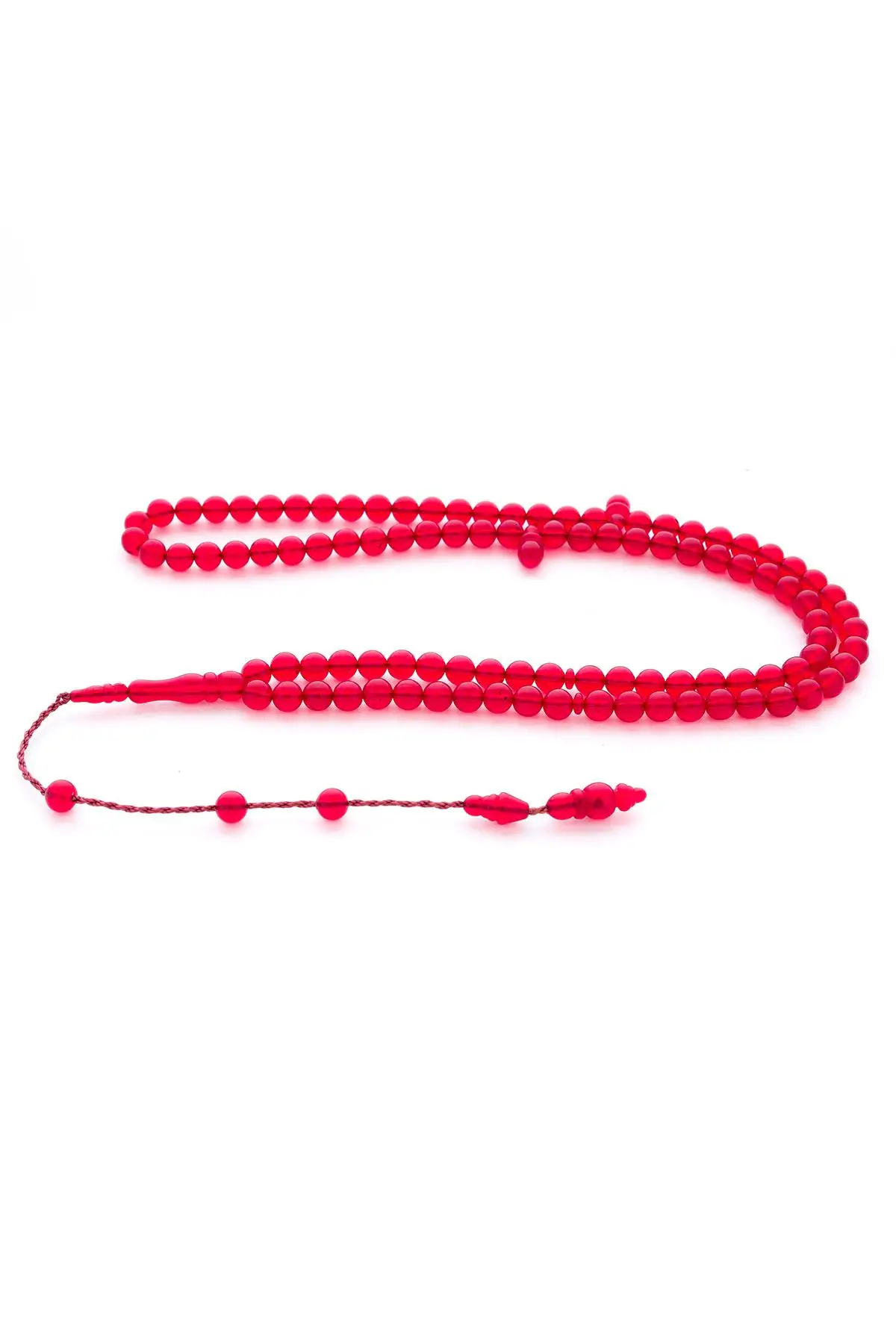 Pure Red Fire Original Amber Rosary Systematic Tassels