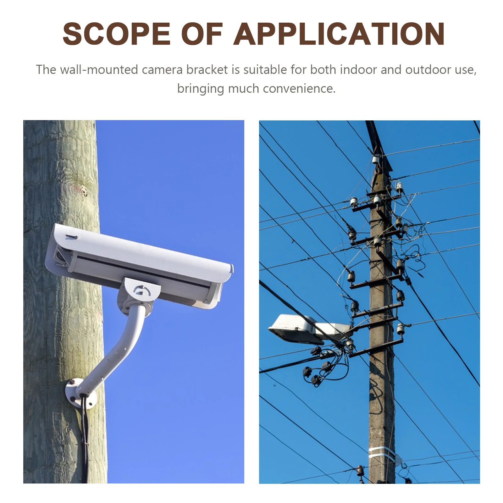 

Wall Mount Camera Bracket Stainless Steel Adjustable Security Cctv Fixing Stand Outdoor Indoor Holder Camera Fixing Bracket