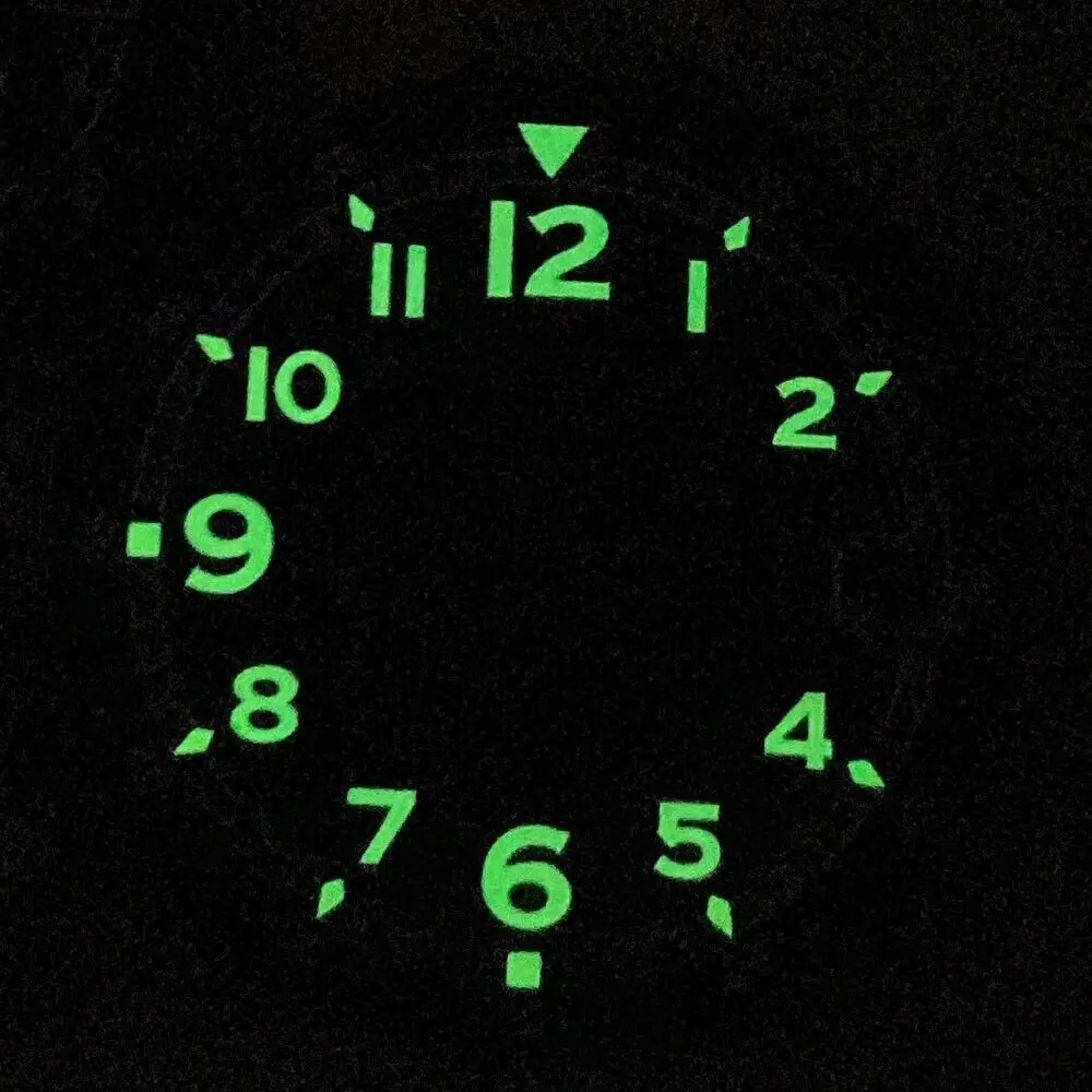 29mm Black Green Texture Super Luminous Dial Fit Japan NH35A NH36A Mens Watch