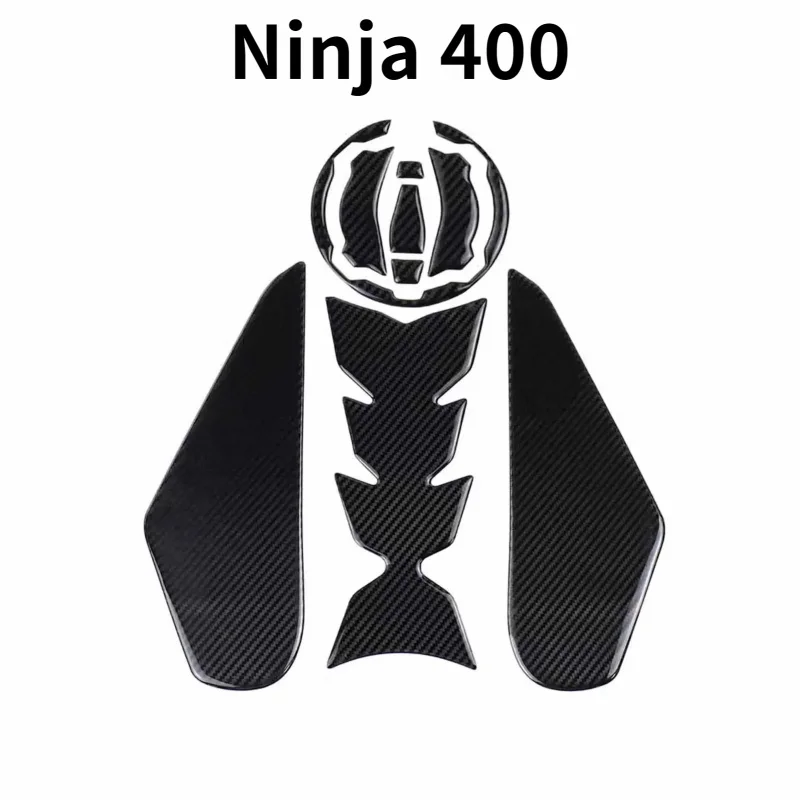 

New motorcycle tank pad protector 3D emblem sticker decal gas fuel knee grip traction side pad for Kawasaki Ninja 400 ninja400