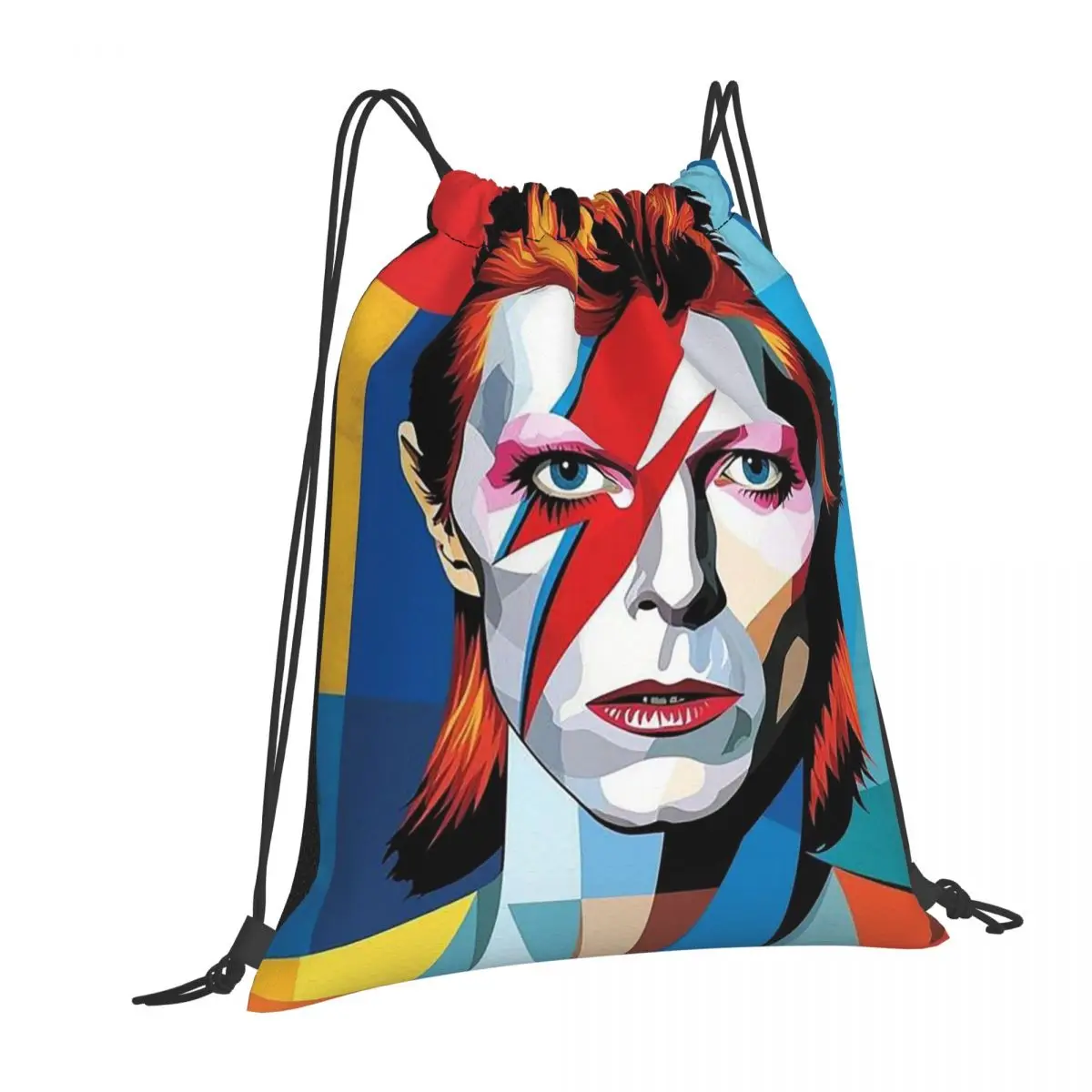 

Davids Bowied Backpacks Multi-function Drawstring Bags Sports Bag Book Bags for Man Woman Students