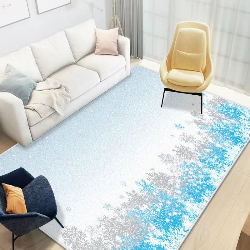 

Рождественский стиль, роскошный ковер, украшение для спальни, большие коврики, фланелевые коврики для гостиной, мягкий пушистый напольный коврик для гостиной, столовой