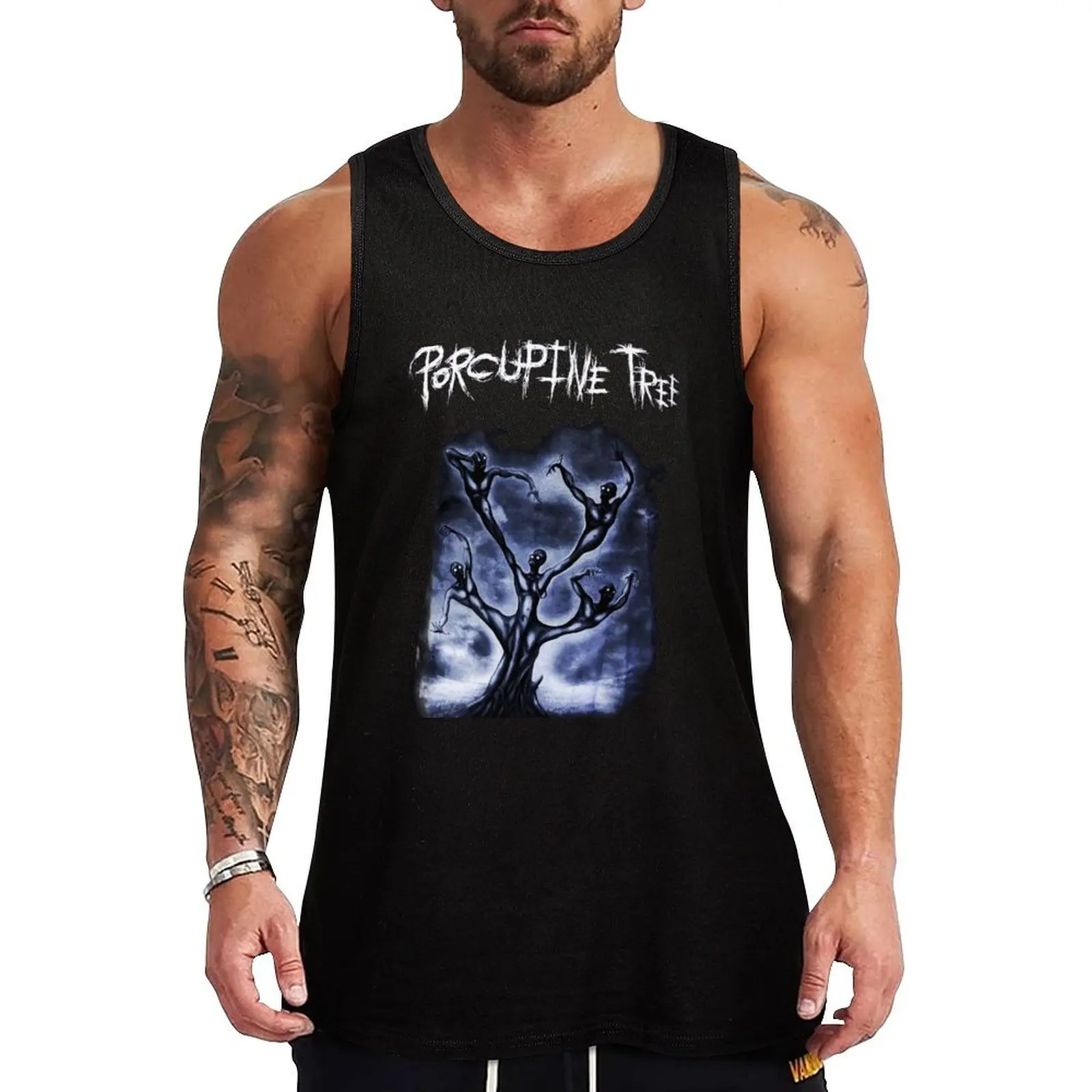 

Porcupine Tree music Rock and heavy metal logo Ecelna Tank Top gym male top bodybuilding