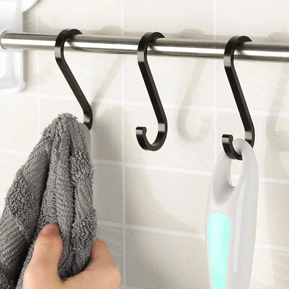 Space Aluminum Clothes Hanger Fermoir, HOOrganization Kitchen Tools, Hallow S Hook, Storage Holder