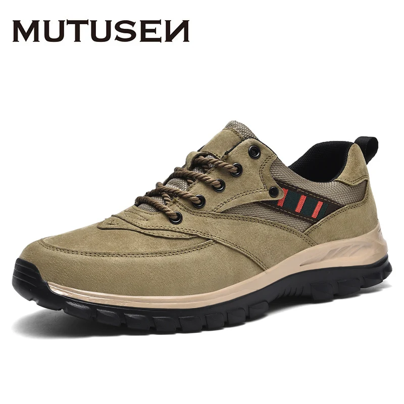 

Men Shoes Hiking Boots Outdoor Hiking Shoes for Men Leather Breathable Climbing Trekking Shoes Male Sneakers Men Shoes 38-45