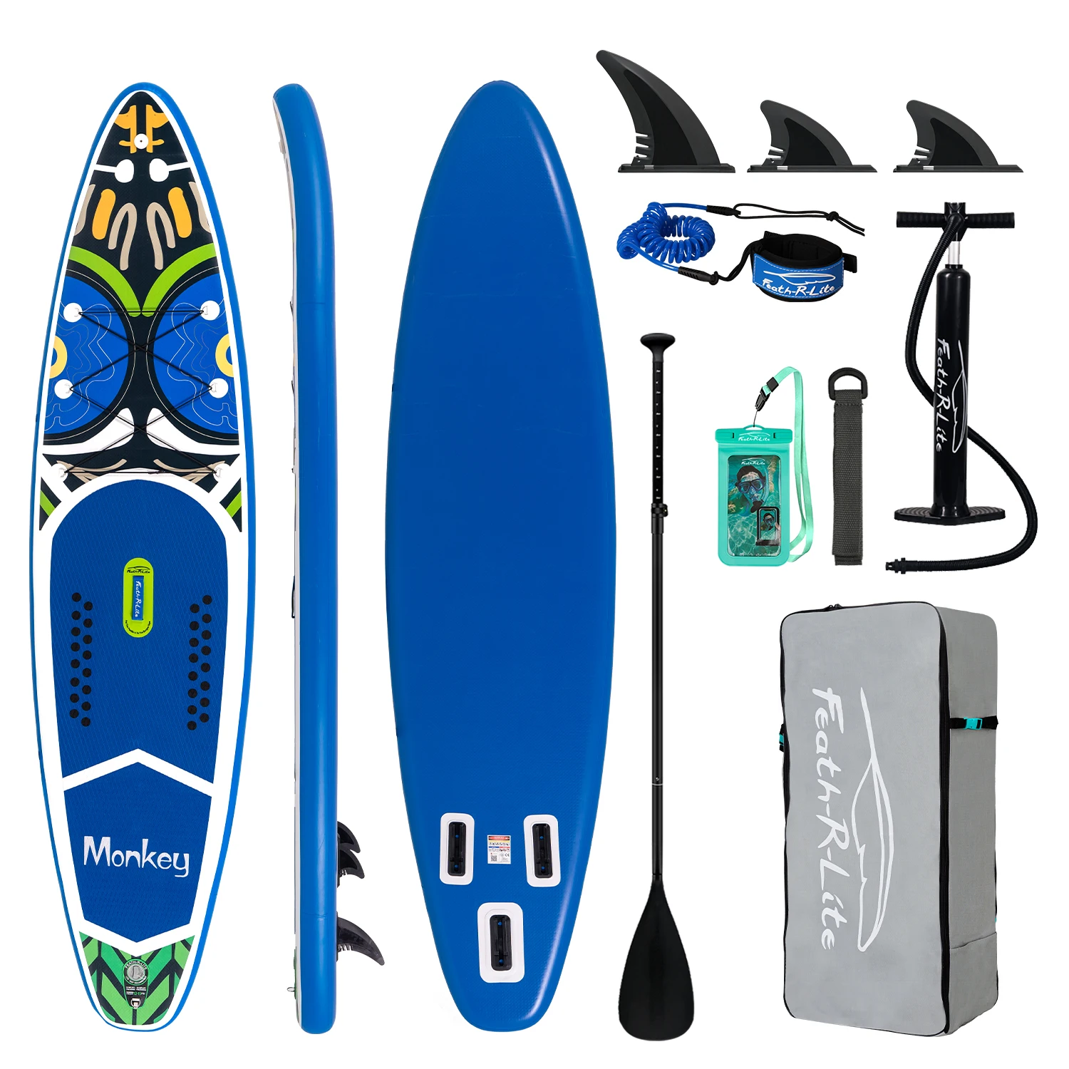 SUP Outdoor Water Station Board Funwater aufblasbares Paddleboard eignet sich für Seen, Strände, Wasseryoga, Fitness, Angeln und Familienreisen. Es wird mit einem vollständigen Zubehörset geliefert