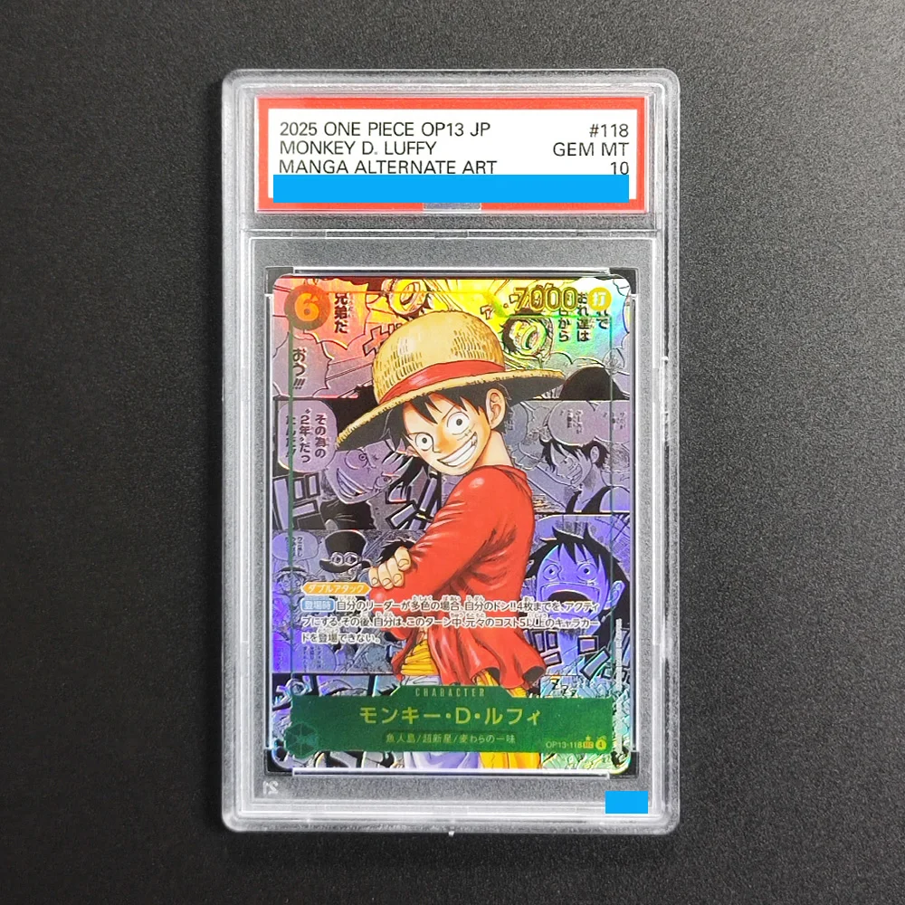 Diy 2023 One Piece Japanese Op03-Pillars of Strength #012 Monkey D. Luffy Wanted Alternate Art Grading 10 Collection Game Card