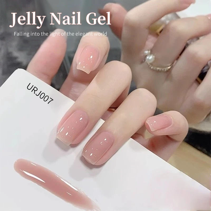 UR SUGAR 6-Farben Jelly Nude Pink Gel-Nagellack Frühling Sommer Herbst Winter Semi Permanent Soak Off UV & LED Gel Nail Art Lack