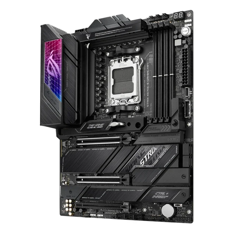 ASUS ROG STRIX X670E-E GAMING WiFi 6E Socket AM5 LGA 1718 AMD Ryzen 7000 Gaming Motherboard 18+2 Power Stages PCIe 5.0 DDR5 view 3
