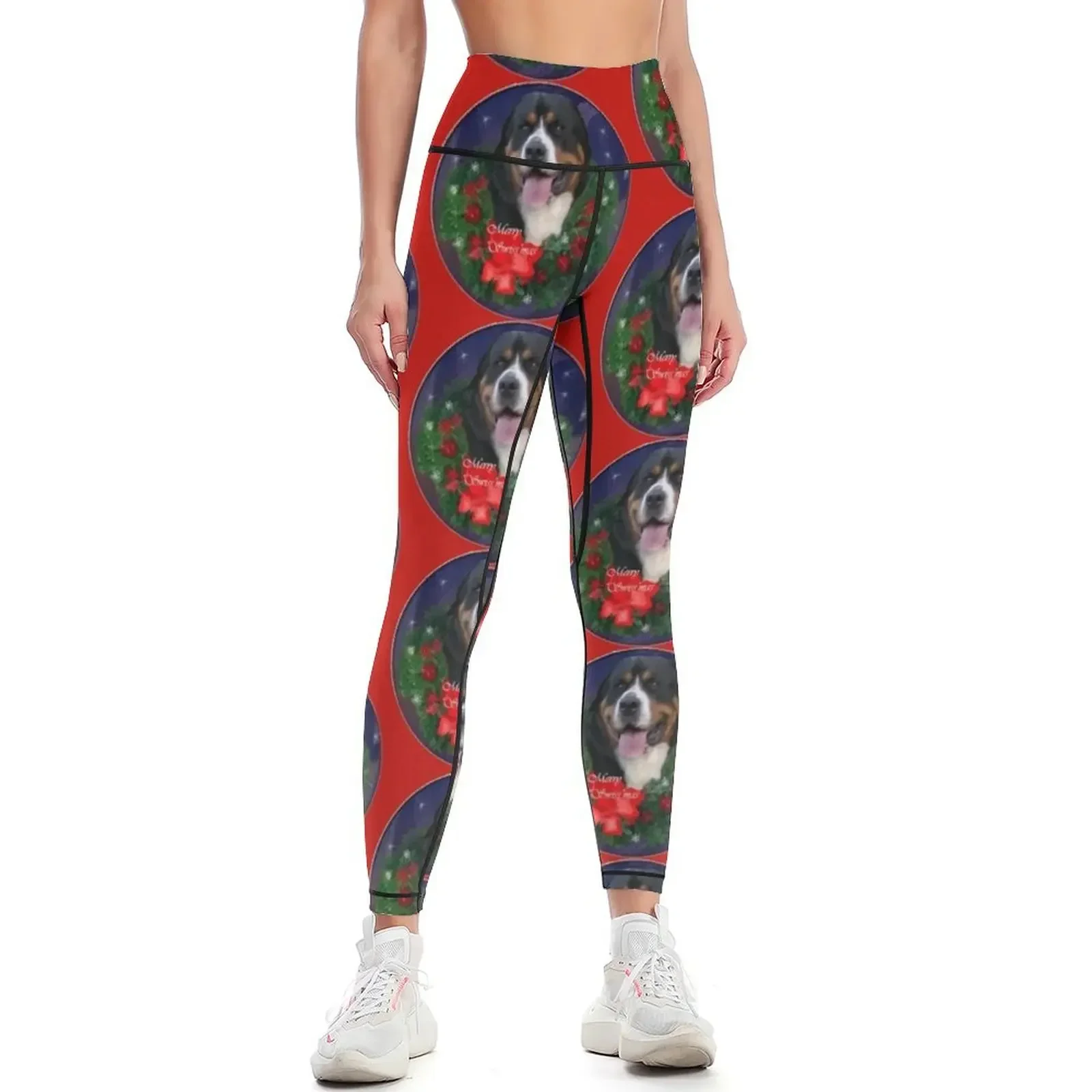 

Greater Swiss Mountain Dog Christmas Gifts Leggings Fitness woman sports tennis for jogging pants Womens Leggings
