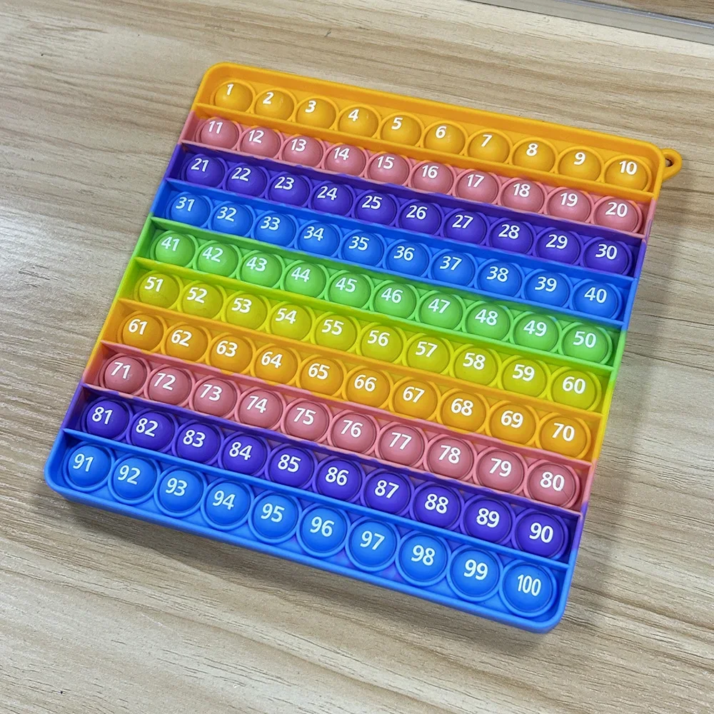 Montessori Learn 1-100 Numbers Figures Counting Math Games Math Teaching Manipulatives Educational Toys for School Kids