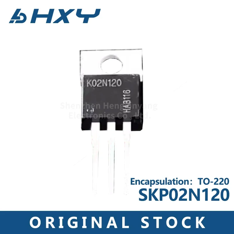 5pcs    SKP02N120 Silk screen K02N120 6.2A/1200V package TO220 IGBT tube