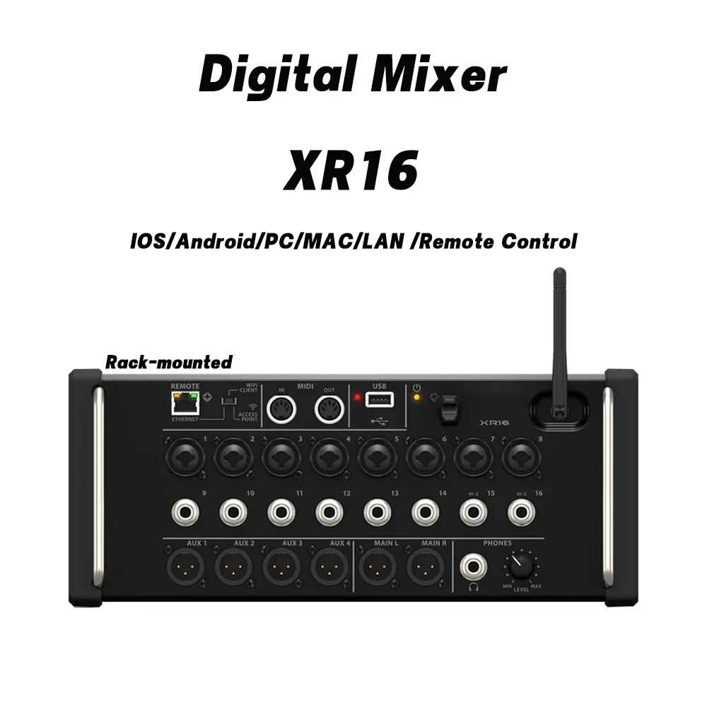 Paulkitson Air 1:1 XR16 Digitalmixer, Audio-Mixer, 16-Kanal-Mixer Stereo-Soundsystem-Mixer Kompatibel mit Original-Software – Detail 5