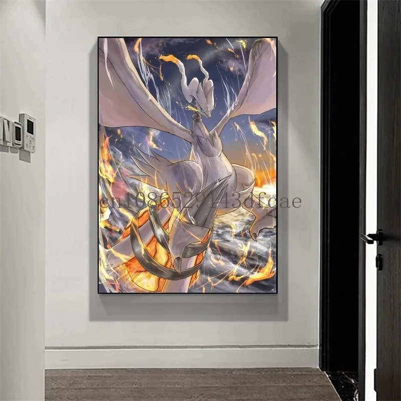 Poster Anime Pokemon Karakter Pikachu Charizard HD Lukisan Kanvas Cetak Cocok untuk Hadiah Lukisan Seni Dekorasi Dinding Rumah