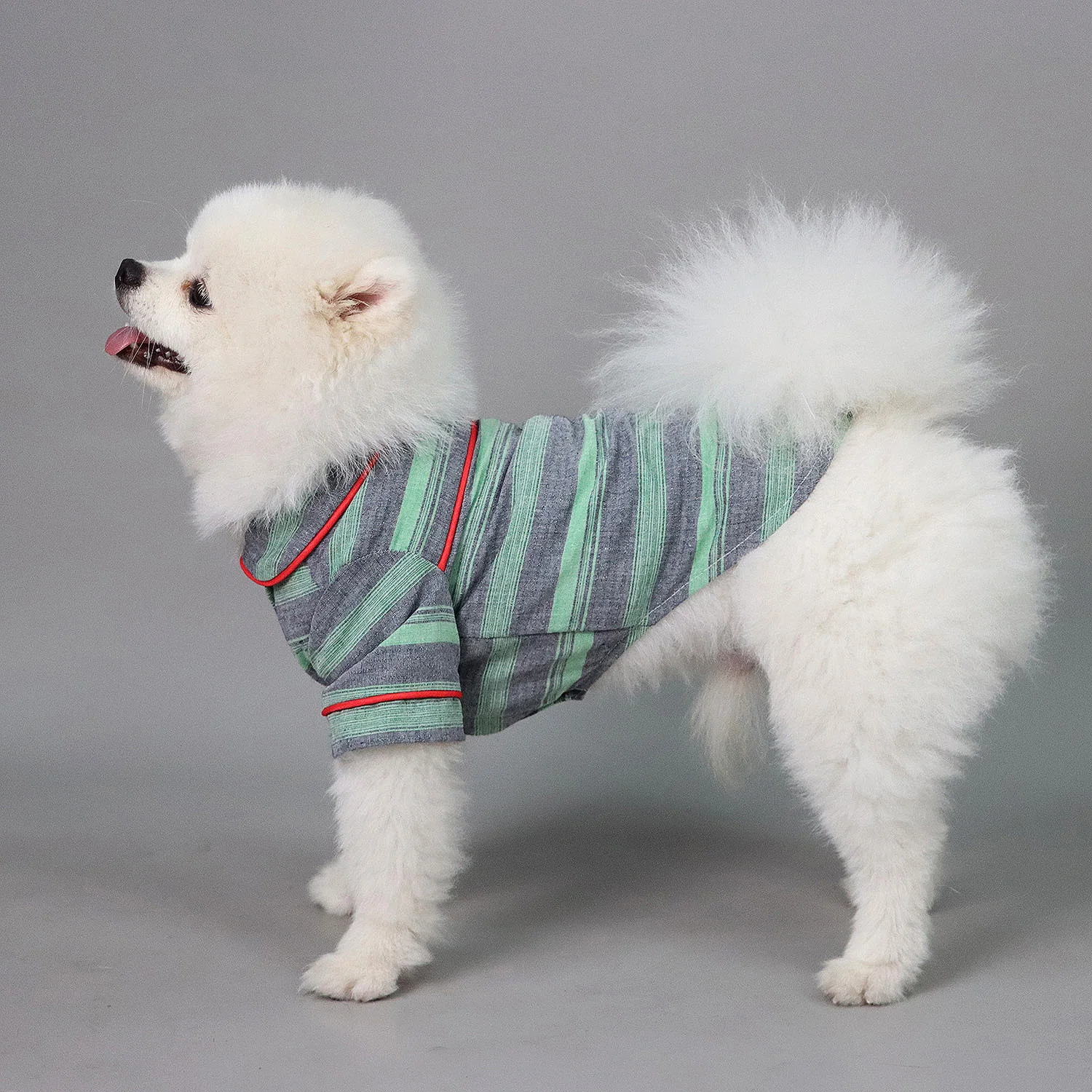 Dog Striped Pattern Shirts Soft and Comfortable Dog Shirt Pajamas Pets Clothes for Small Dogs Cats