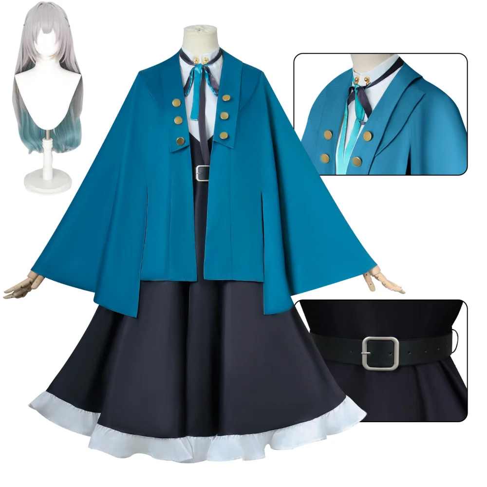 

Honkai Star Rail Firefly Cosplay Costume Full Set Coat Cloak Wig Uniform Dress Suit Halloween Xmas Role Play Outfit Set