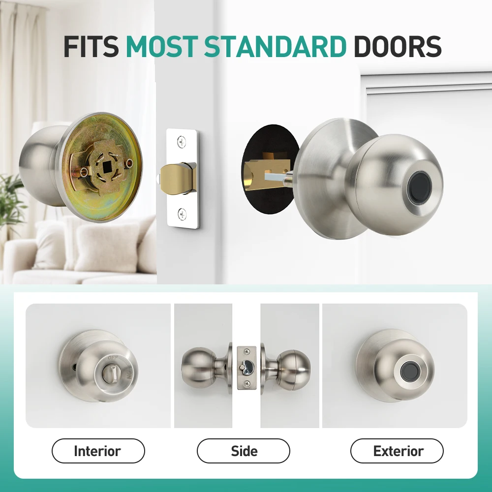 Viladepot Smart Lock Keyless Entry Door Lock Fingerprint APP Control Smart Door Lock Deadbolt Lock Interior Door 5