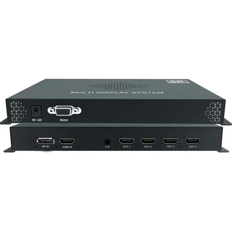 Steel Video Projector Lighting Controller 4K 2x4 Video Wall Multi-Video Screen Processor for Multi-Monitor Controller