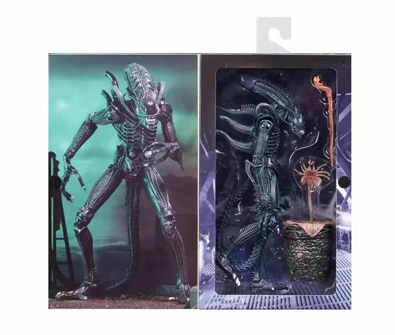 NECA エイリアン 2 1986 ゼノモーフ フェイスハガー エッグセット デラックスエディション 箱入り アクションフィギュア デスクトップモデル オーナメント 子供の誕生日プレゼント