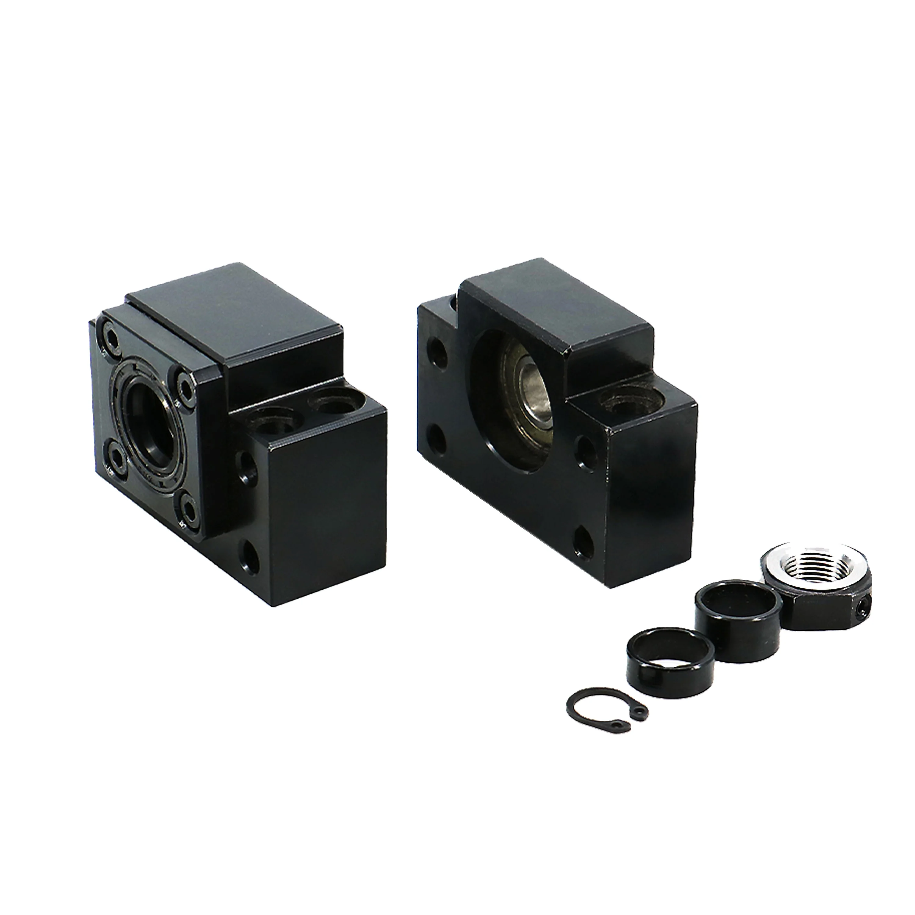 hltnc-ボールねじ支持座-bk-bf-タイプ-10-12-15-17-20-25-30-35-ボールねじ用深溝玉軸受付き