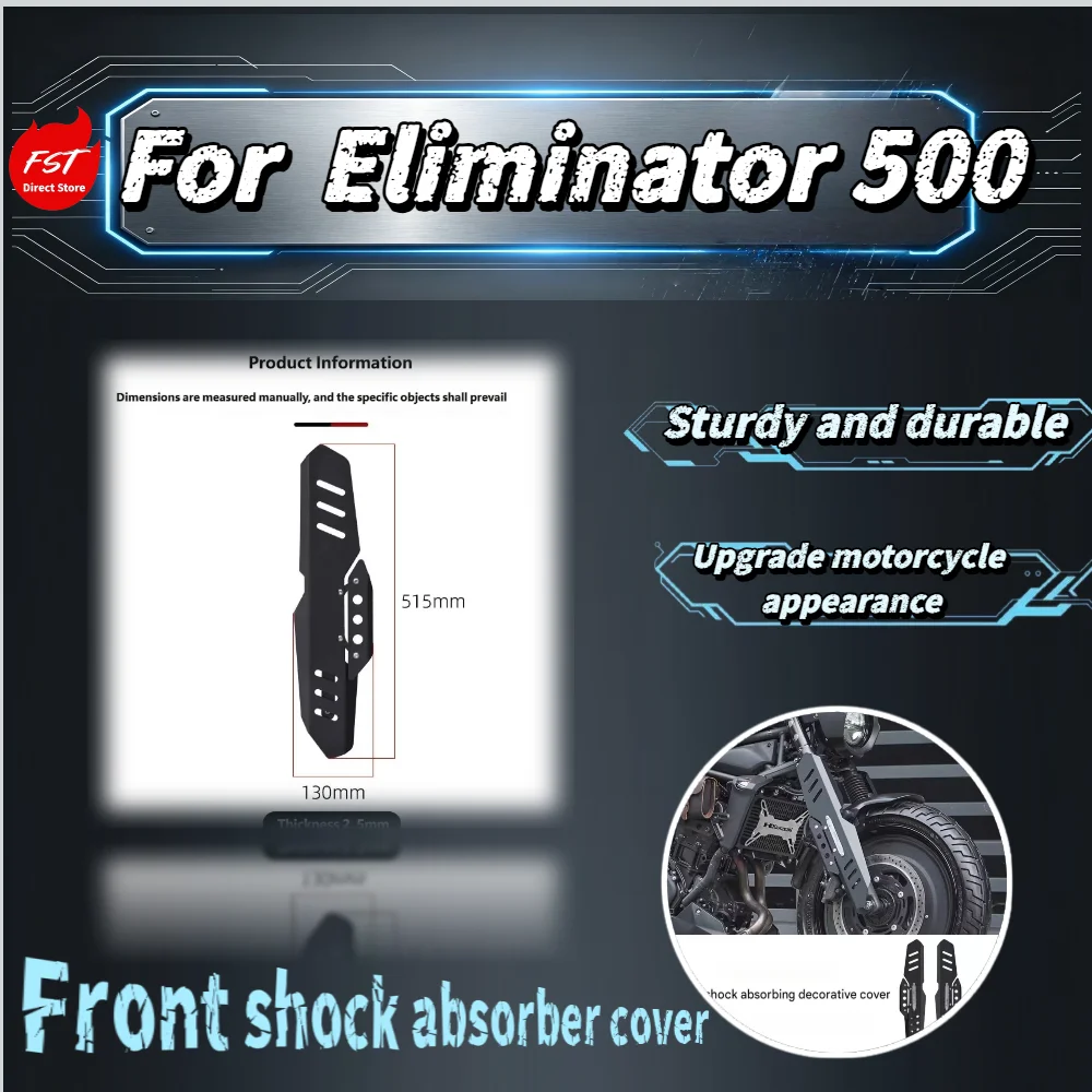 For  Eliminator 500 Front Shock Decorative Cover Aluminum Alloy Front Fork Protector Suspension Guard Accessories