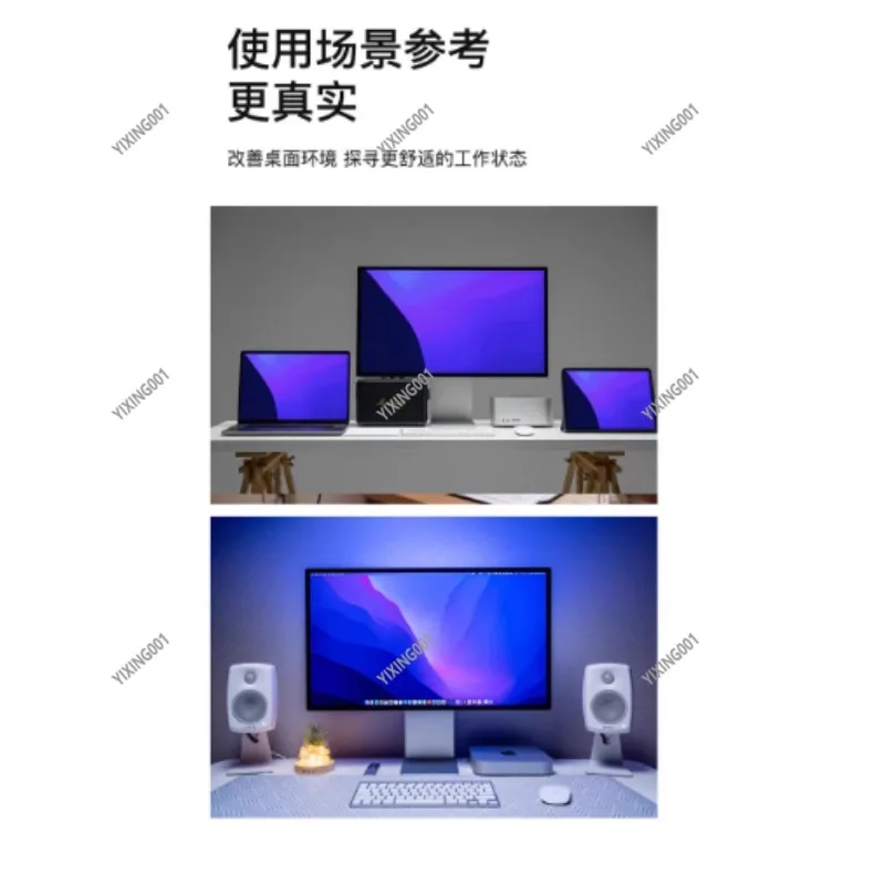 CNC Aluminum XDR Style Monitor Stand for 24-40'' TVs 10KG VESA 100*100 Height Adjustable Lift Rotary Bracket Stand