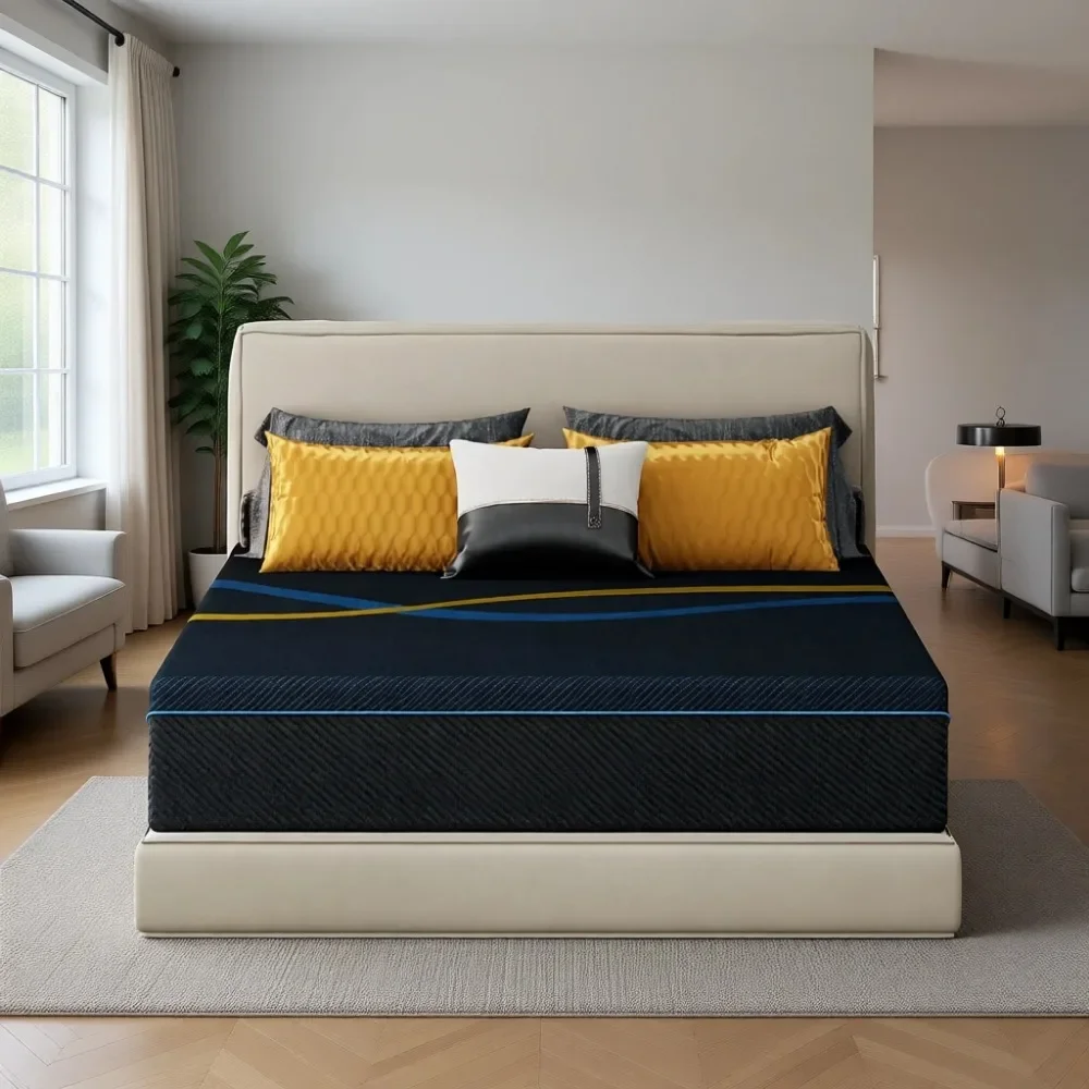 10 Inch Memory Foam Mattress: Medium Firm, Motion Isolation, CertiPUR-US Certified, Boxed Mattress