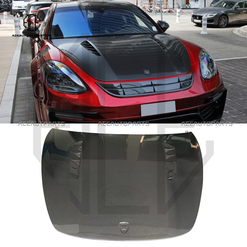 High quality M style forged carbon fiber car engine hood for Porsche Paramela 971 2017-2019