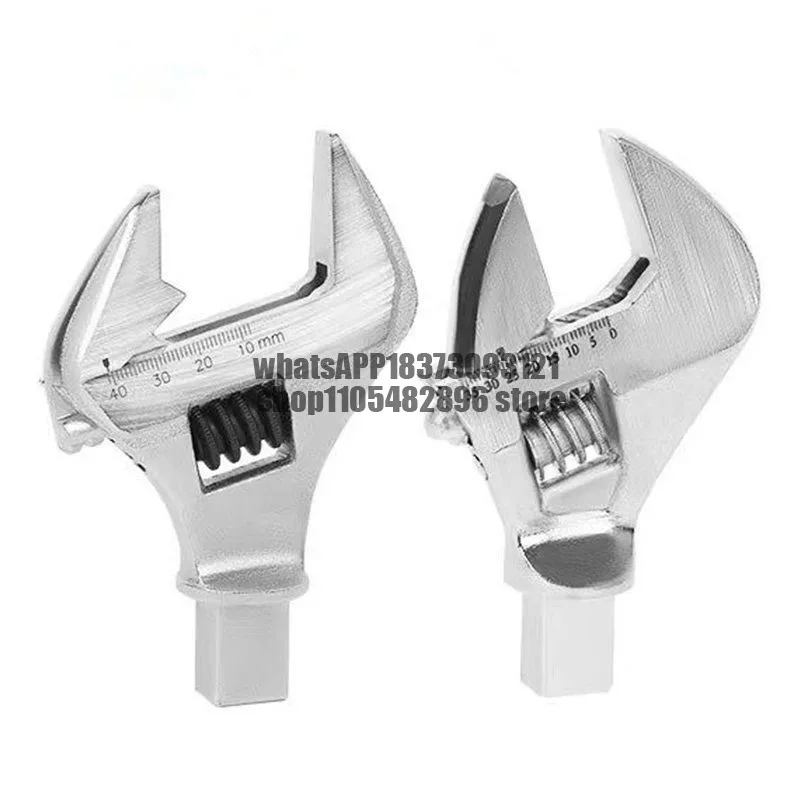 Wrench movable open head preset movable head torque kg plug-in adapter torque wrench