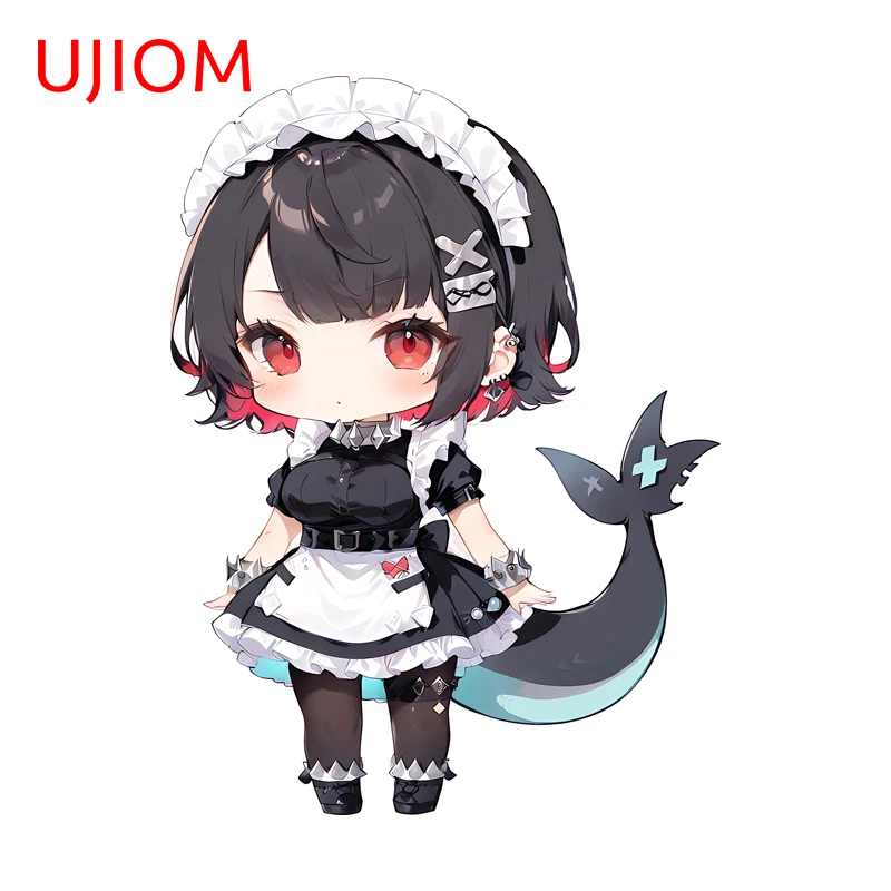 UJIOM Kawaii Ellen Joe Zenless Zone Zero Wall Sticker Premium Eye Catching Design Scratch Proof Decal Cupboard Vestibulec Decor