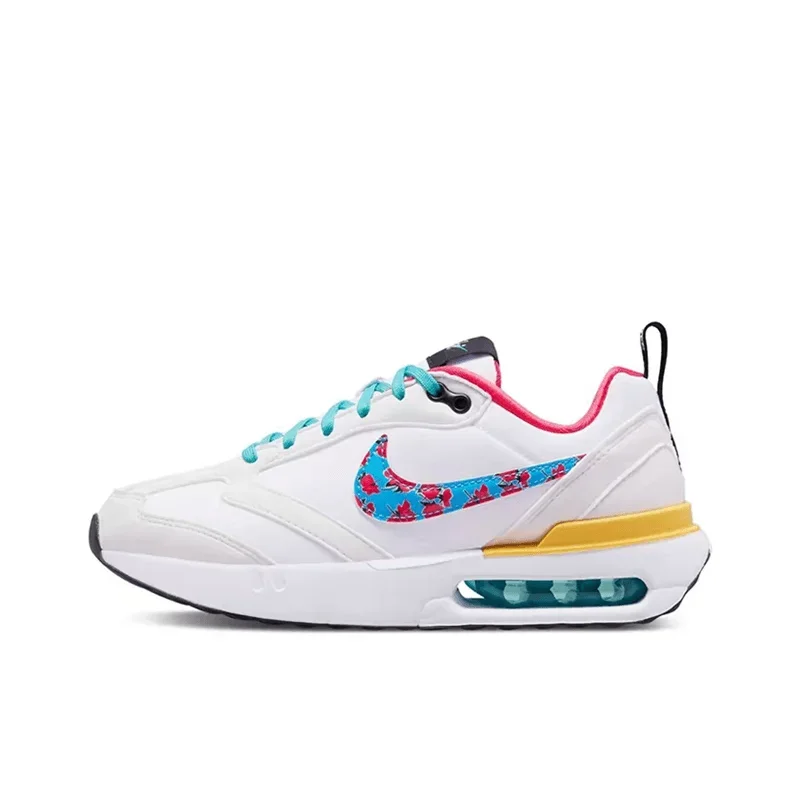 

Nike Air Max Dawn Women and Men White Yellow Pink Retro Low Top Anti-slip and Wear-resistant Casual Running Shoes DQ7772-100