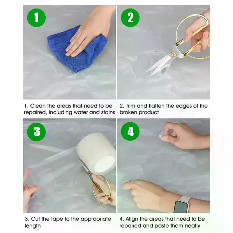 10M Film Repair Tape UV Resistant Transparent Waterproof Greenhouse Repair Patch Strong Agriculture Garden Film Repair Adhesive