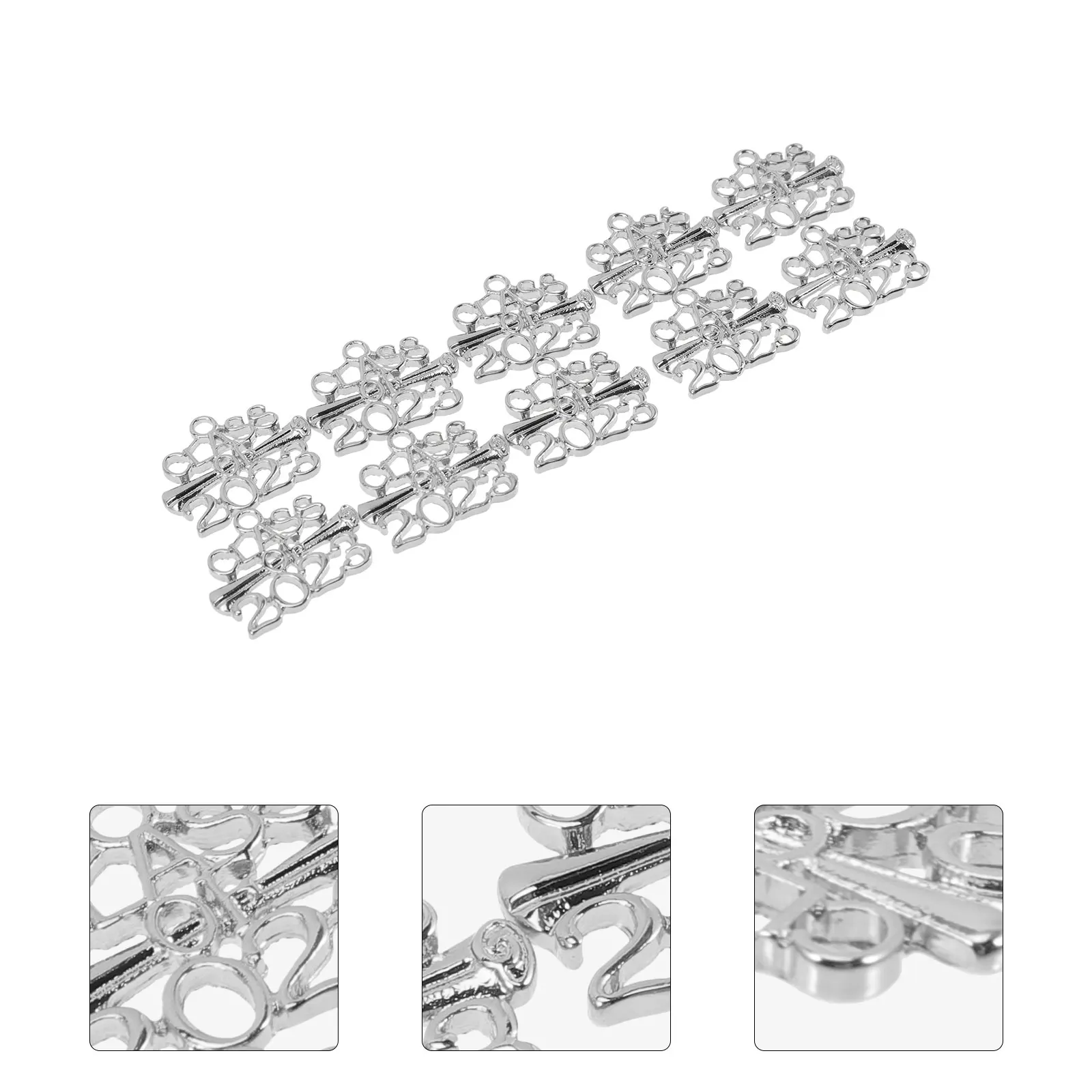 

10 Pcs Accessories Graduation Memorial Keychain Choker Charms Alloy 2023 Gift Jewelry