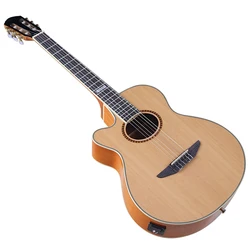 Left Hand 6 String Electric Classical Guitar 39 Inch High Gloss Classic Guitar With EQ Free Bag