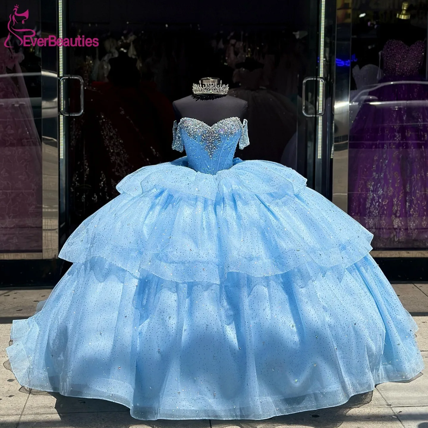 

Бальное платье Quinceanera для подростков, милое платье для выпускного вечера 15, вечерние платья, тюлевые кружевные платья с бисером, 15 Quinceanera