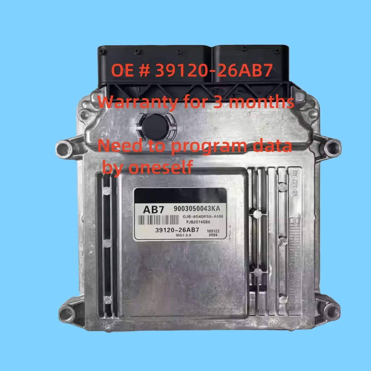 

High quality 39120-26AB7 3912026AB7 ECU Car Engine Computer Board Electronic Control Unit MG7.9.8 Fit for Kia-Accessory