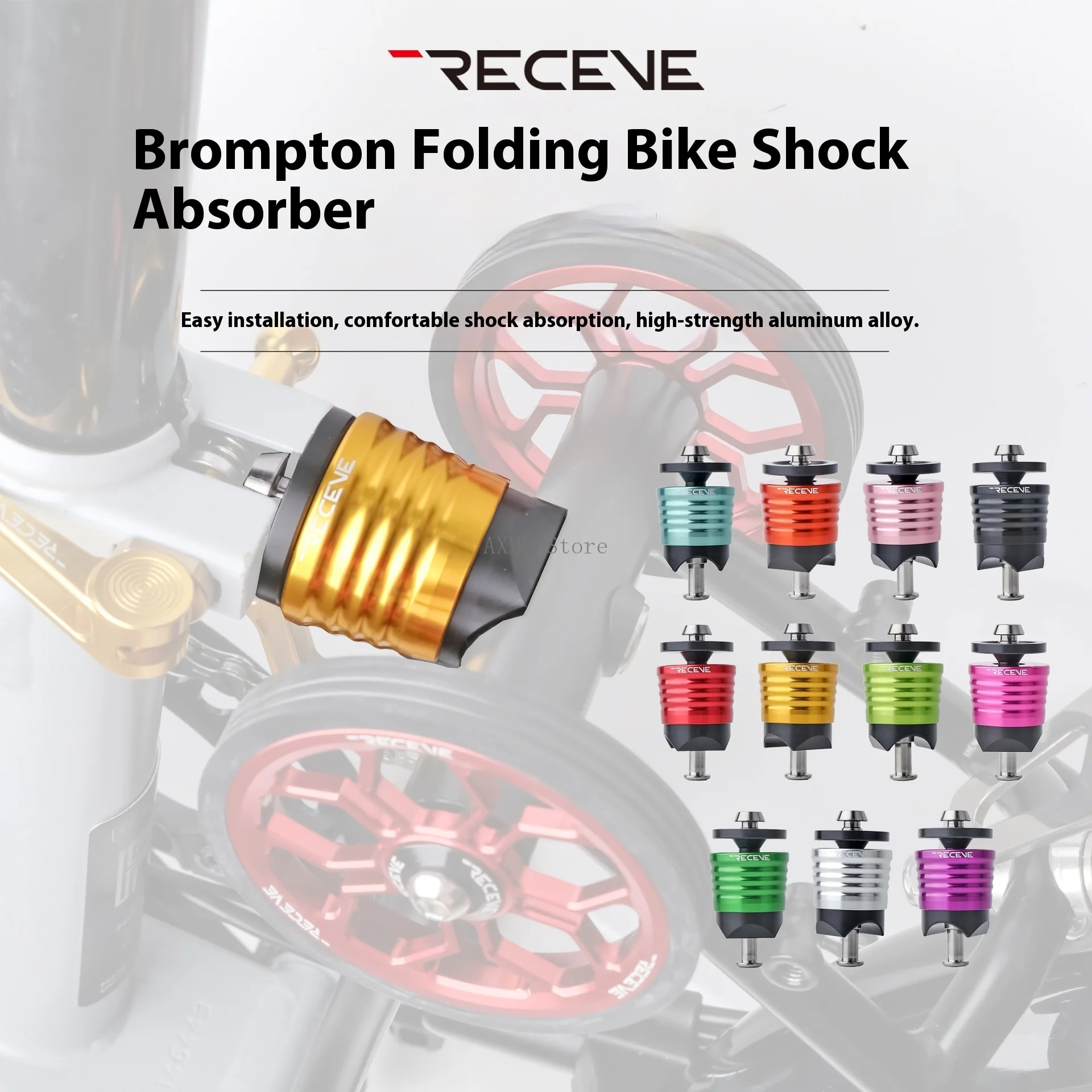 

Shock Absorber for Brompton Folding Bicycle T/G/P Line Modification Titanium Alloy Rod Rear Shock Folding Bicycle Accessories