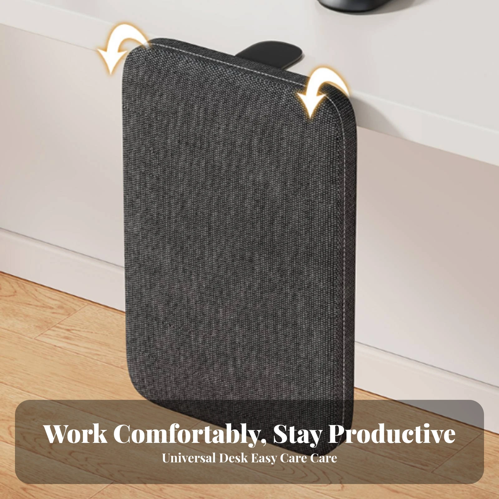 Desk Armrest Support Pad Comfortable Clamp-on Armrest with Padded Top Clamp-on Arm Rest Soft for Computer Users