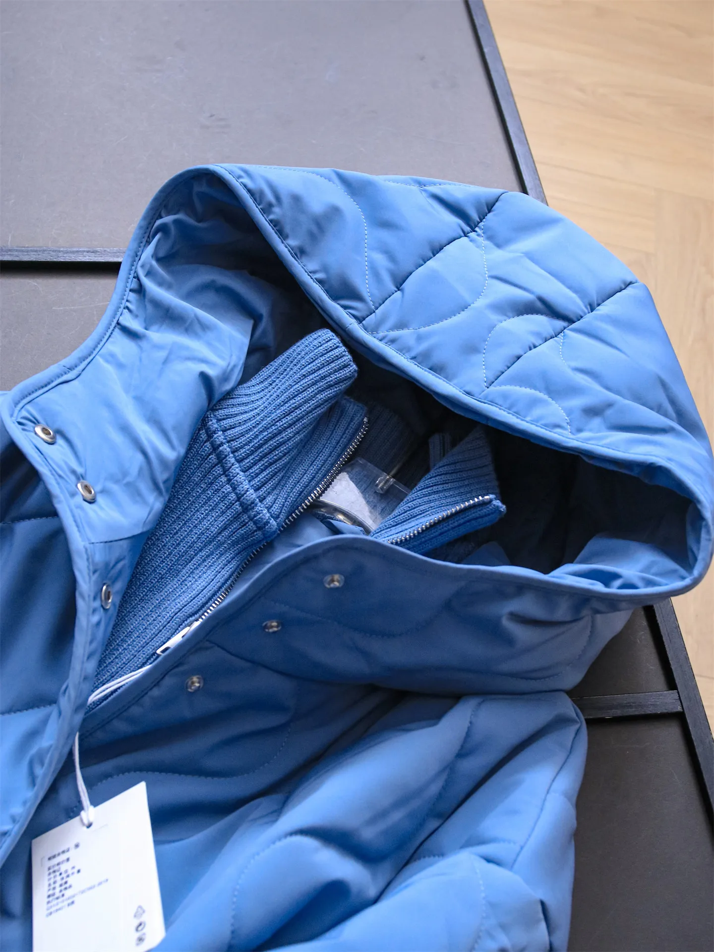 Parka de invierno para mujer, abrigo largo acolchado de lujo, nuevo abrigo chino que combina con todo, Tops cálidos ligeros con capucha y cremallera, 2025