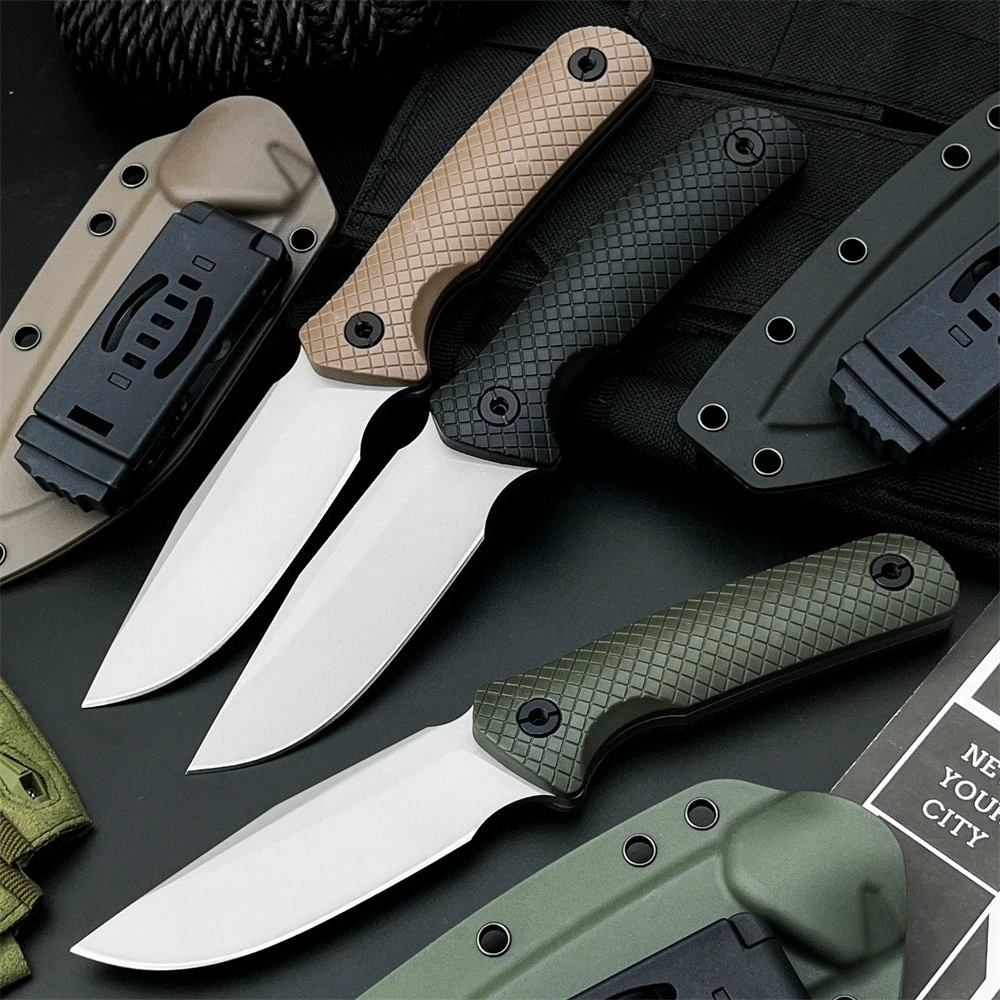 Top Qualität ZT0004 Feste Klinge Messer 8Cr13Mov-klinge Nylon Faser Griff Outdoor Bushcraft Gerade Messer Camping Jagd Messer