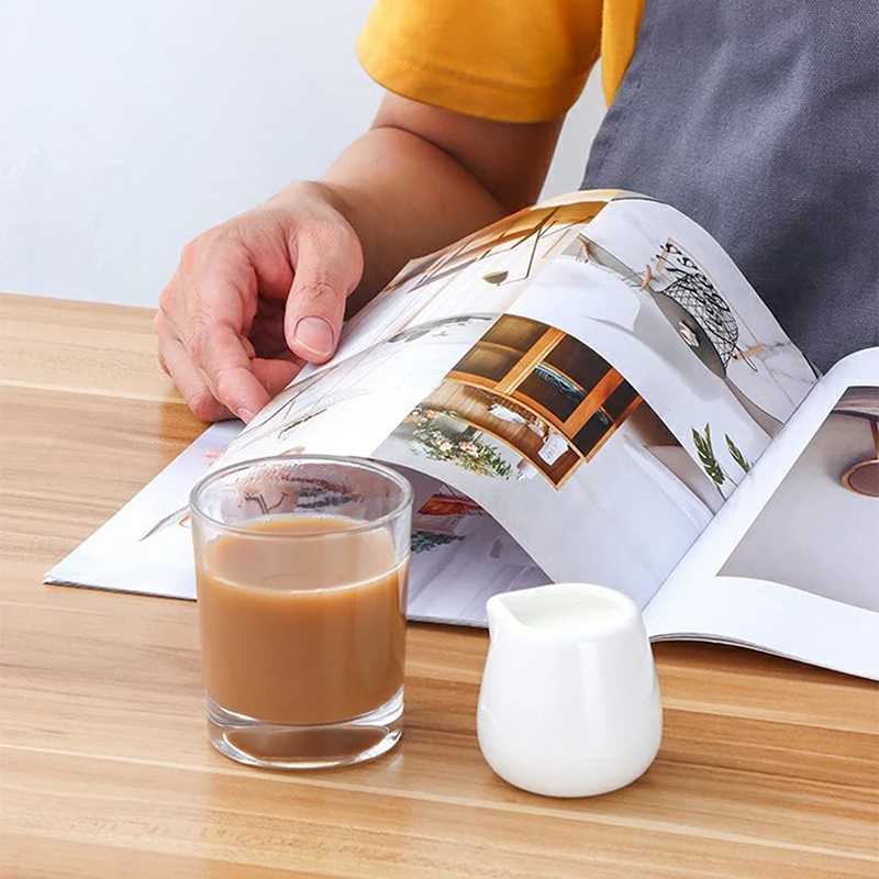 Sugar Creamer Milk Pots Pitcher Ceramics Seasoning Jar Creamer Container Cup Tableware White Kitchen Tools Milk Jug Coffeeware