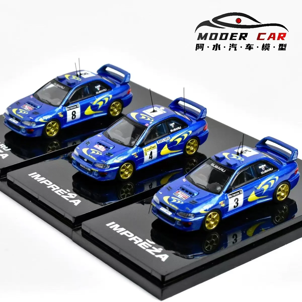 Hobby japan HJ 1:64 Impreza WRC 1997 Diecast Model Car