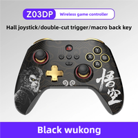 Z03DP Black Gamepad 800Hz Wireless Dual Vibration Gaming Controller For Switch IOS Android PC Windows Joypad With Hall Joystick