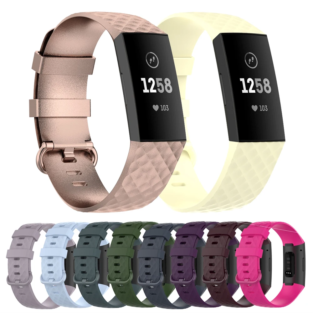 

High Quality Watch Strap For Fitbit Charge 4 Bracelet Sport Watch Bands Silicone Wristband For Fitbit Charge 3/3 SE Accessories