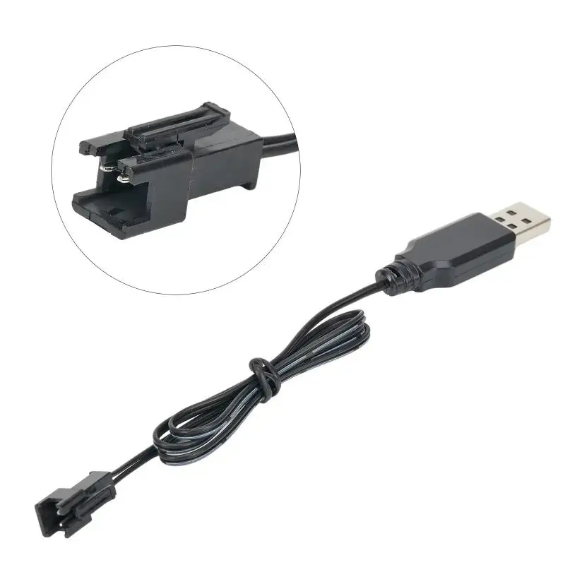 3.7V Lithium Battery SM 2P Charging Cable RC USB Charger Cord Wear-resistant for RC Quadcopter Off-road Toy Car view 5
