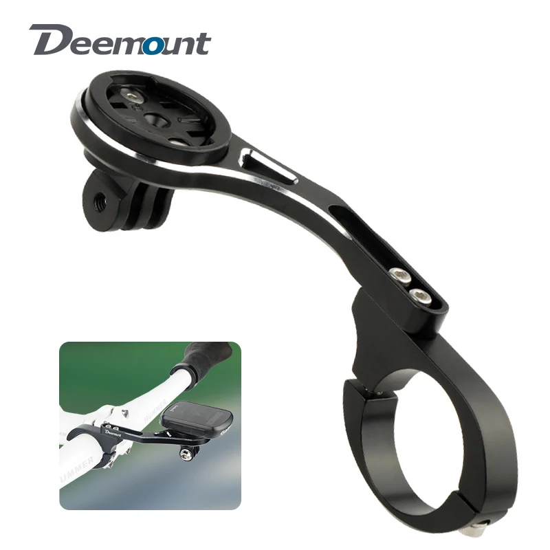 

MTB Road Bike Handlebar Extended Bar Computer Mount for Garmin/Bryton/Wahoo Out Front Sports Camera Front Light Stand Clip