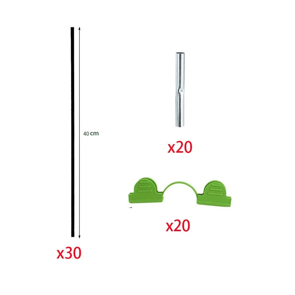Disassembly Garden Hoops Crop Protection Fiber Rods Garden Hoops Greenhouse Hoops Metal Connectors Wide Applications