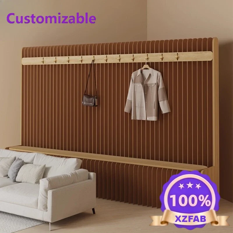 Factory Direct 2026 Coat rack Rental house floor-to-ceiling clothing hanging High value foldable hanger Entry door Shoe change s